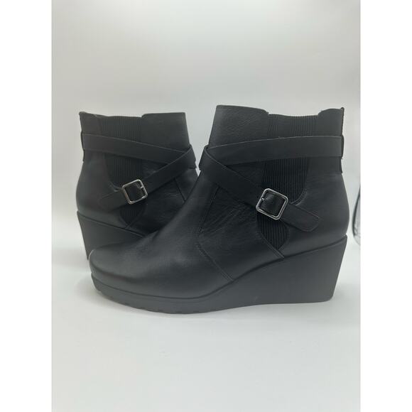 Abeo Geranium Side Zip Wedge Ankle Boot Size 10.5 - Picture 1 of 6